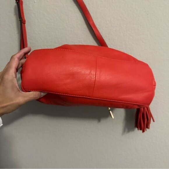 Trina Turk Red Saratoga Small Convertible Satchel - Picture 7 of 14